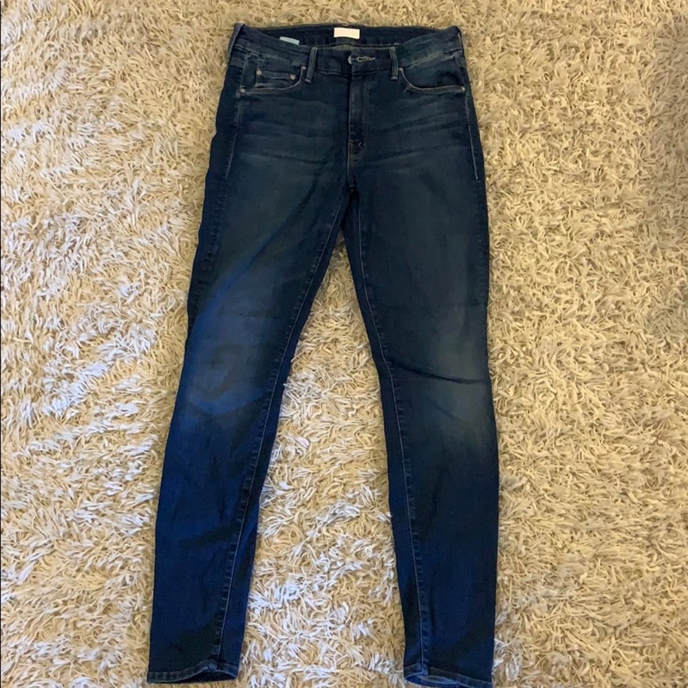 MOTHER Blue Skinny Jeans